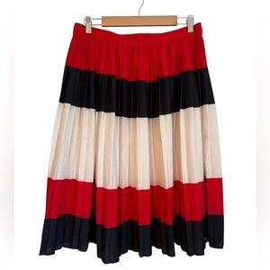 Tommy Hilfiger Red, White and Blue Pleated Skirt